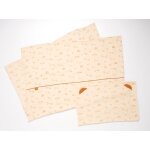 Housse de couette 100x135cm et taie d'oreiller en coton beige