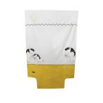 Housse de couette + taie d'oreiller pluche et pompon - sauthon baby deco