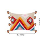 Housse de coussin d�corative pour enfants, p82c, taie d'oreiller nordique marocaine color�e, pont arc ...