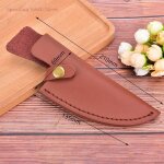 Housse de couteau en cuir pour chef de boucherie, outils de cuisine, fourreau de couteau a manche complet ...