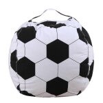 Housse intrieure de pouf de 45 cm avec fermeture clair pour jouets en peluche de football, volley ...