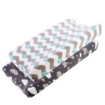 Housse de matelas a langer pour bébé, 2 pièces, drap de table a langer extensible pour bébés garçons ... Housse de matelas a langer pour bébé, 2 pièces, drap de table a langer extensible pour bébés garçons ...