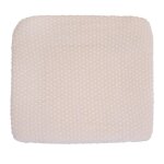 Housse de matelas a langer en coton bio roba - frosty almond - douce et respirante - motif pois en relief ...