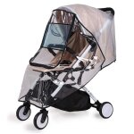 Housse de pluie universelle pour poussette, capote de pluie pour poussette, fen�tre d'acc�s confortable, ...