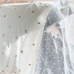 Housse de poussette pour bb, moustiquaire en maille respirante, pare - soleil en gaze, rideau de protection ...