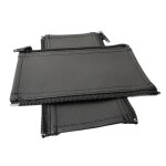 Housse de protection en cuir pu pour poussette, 2 pices, accessoires pour bb, accoudoir de transport, ...