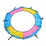 Housse de protection pour ressorts de trampoline, epaisse et ronde, jaune, bleu et rouge Housse de protection pour ressorts de trampoline, epaisse et ronde, jaune, bleu et rouge