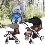 Housse de protection solaire universelle pour poussette de b�b�, pare - soleil r�glable, imperm�able ...
