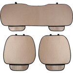 ¿housse sige auto 3p beige sable - matriau doux rsistant a l'usure[auto5132926]