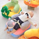Housse de sige de support en peluche pour bb, pouf d'enfants en bas age, sofa, chaise, pour apprendre ...