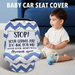 Housse de siège de voiture pour bébé, avec avertissement de sécurité, echarpe sans contact, soins infirmiers, ... Housse de siège de voiture pour bébé, avec avertissement de sécurité, echarpe sans contact, soins infirmiers, ...