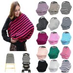 Housse de siège de voiture pour bébé, couvre - siège de chaise haute, extensible, multi - usage, echarpe ... Housse de siège de voiture pour bébé, couvre - siège de chaise haute, extensible, multi - usage, echarpe ...
