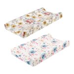 Housse de table a langer en mélange de coton doux pour bébé, 2 pièces, tapis a langer pour couches de ... Housse de table a langer en mélange de coton doux pour bébé, 2 pièces, tapis a langer pour couches de ...