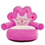 Housse unique sans remplissage de pouf de bb, sige de couronne de dessin anim, chaise de bb, sige ...