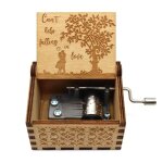 Hows1 moving castle bote a musique a manivelle en bois, thme, merry go round of life, cadeau d'anniversaire, ...