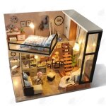Htbeâ® bricolage led chalet assemblé a la main modèle enfant princesse maison maison de poupée scène ... Htbeâ® bricolage led chalet assemblé a la main modèle enfant princesse maison maison de poupée scène ...