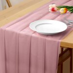 Hthed - chemin de table romantique en mousseline de soie transparente pour mariage, fête prénatale, fête ... Hthed - chemin de table romantique en mousseline de soie transparente pour mariage, fête prénatale, fête ...