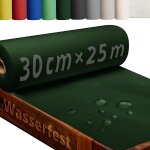 Hthed - chemin de table en rouleau de tissu non tiss - vert fonc - 0, 3 x 25 m - 80 g / m - lavable ...