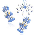 Hthed - paquet de 2 schoirs a chaussettes, etendoir pivotant, cintre a crochet coupe - vent, chaussettes ...