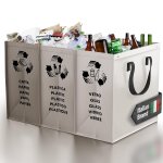 Hthed - ® sac tri selectif - poubelle tri selectif 3 bac pour le verre, le papier et le plastique en ... Hthed - ® sac tri selectif - poubelle tri selectif 3 bac pour le verre, le papier et le plastique en ...