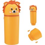 Hthed - trousse lion - en silicone souple - 2 en 1 - porte - crayons tlescopique - pour filles et garons ...