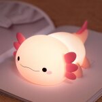 Huag - axolotl veilleuse enfant rechargeable, veilleuse bb, silicone lampe tactile de chevet sans fil, ...