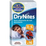 Huggies drynites sous - vetements de nuit gar�on - 3 - 5 ans - 16 culottes - lot de 4 paquets de 16