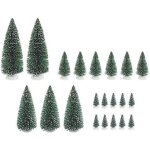 Ideen mit herz lot de 21 sapins a neige dcoratifs de 7 a 22 cm - pour travaux manuels, modlisme, train, ...