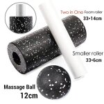 Ikset - rouleau de yoga en mousse epp a haute densit, accessoire de massage et de relaxation pour exercices ...