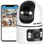 Indoor wifi surveillance camera, cctv home ip security camera dual lens 360 intelligent human detection, ...