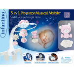 Infantino mobile douce nuit 3 en 1 rose