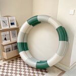 Ins - piscine gonflable d'été a rayures rétro pour bébé, baignoire ronde epaisse pour la maison, piscine ... Ins - piscine gonflable d'été a rayures rétro pour bébé, baignoire ronde epaisse pour la maison, piscine ...