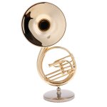 Instrument en laiton sousaphone a echelle 1 / 6 avec bote de rangement pour figurines de 12 pouces