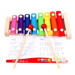 Instrument de musique en bois pour enfants, jouet xylophone avec 2 maillets, jouet d'apprentissage musical, ...