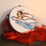 Instruments de musique ethniques pour enfants, tambour a main dunhuang, performance sur scne, style ...
