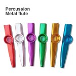 Instrument de musique en m�tal, 12 couleurs, percussion orff, fl�te kazu en m�tal, harmonica, cadeau ...