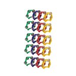 Instruments de musique de tambourin en plastique de 20 pices, mini tambourins tenus dans la main, instruments ...