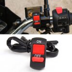 Interrupteur de guidon de moto, bouton marche / arrt pour atv, double flash, contrleur de lampe dangereuse, ...