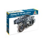 Italeri maquette plastique reproduisant zndapp ks 750 sidecar 1 / 9 - t2m