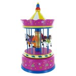 Its a long way to tipperary - bote a musique - carrousel - mange musical miniature en bois avec chevaux ...