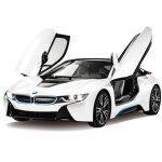 Jamara - 404571 - voiture avec porte radiocommand� - bmw i8 - blanc - echelle 1 14