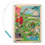 Janod wooden magnetic beehive maze jouet � moteur