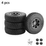 Jante a billes en m�tal 1. 55 et pneus en caoutchouc 90x24mm, pour voiture sur chenilles rc d90 tf2 tamiya ...
