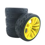 Jantes en caoutchouc pour pneus de voiture rc 1 / 10, pices de mise a niveau, accessoires pour modle ...