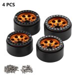 Jante de moyeu de roue a 8 trous ronds de 1. 9 pouces, 4 pi�ces, pour traxxas 1 / 10 rc chenille scx10 ...