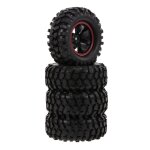 Jante et pneu en caoutchouc 1. 9 pouces 96mm, 4 pices, pour voiture tout - terrain, pice de voiture ...