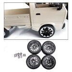 Jantes et pneus de moyeu en caoutchouc durable, 4 pi�ces, 1:10, voiture de course sur route rc pour wpl ...