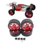 Jantes de roues en m�tal rc pour wltoys 144001 124018 124019, 16 pi�ces de rechange, accessoire de voiture ...