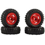 Jantes de roues en m�tal pour voiture axial scx24 90081 1 / 24 rc, 4 pi�ces, jeu de pneus pour axial ...