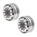 Jante de roue en m�tal pour voiture rc, moyeu a 10 rayons pour 1:14 rc, remorque d'escalade, camion de ...